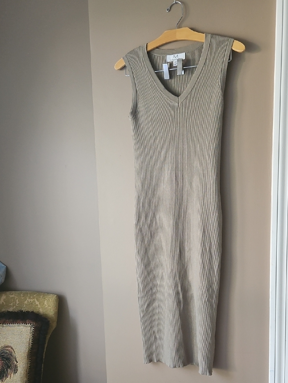 Magaschoni Ribbed Sleeveless Dress